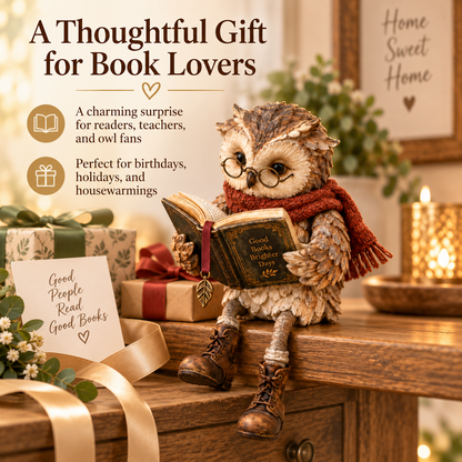 🔥Last Day 50% OFF - 🦉Reading Owl Figurine