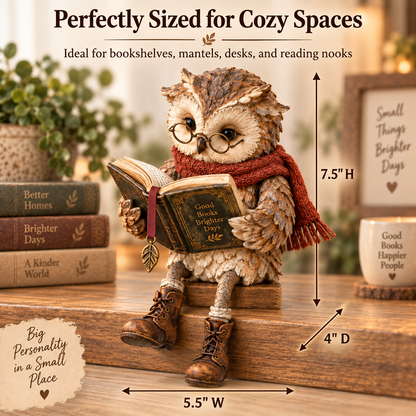 🔥Last Day 50% OFF - 🦉Reading Owl Figurine