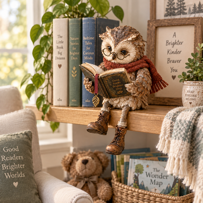🔥Last Day 50% OFF - 🦉Reading Owl Figurine