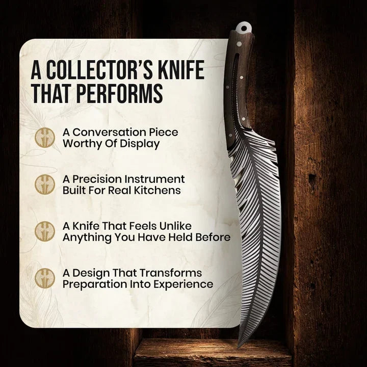 🪶 Feather Knife™ – 260g Lightweight Stainless Steel Kitchen Knife