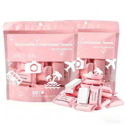 💧 45% OFF 30-Pack Compressed Towels – Just Add Water & Go