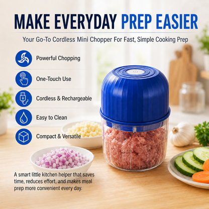 Wireless Efficient Electric Mini Food Chopper