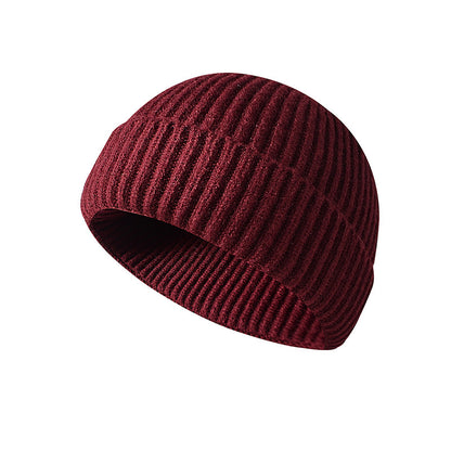 🧶 Minimalist Ribbed Knit Short Fisherman Beanie for Everyday Streetwear ☕