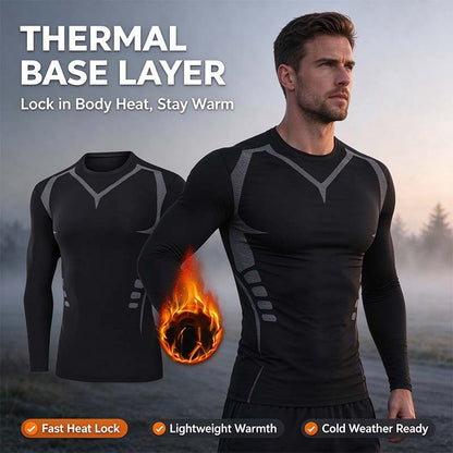 Men's Thermal Underwear Set - Long Sleeve T-Shirt & Pants 👕