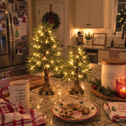 Vintage Tabletop Christmas Trees