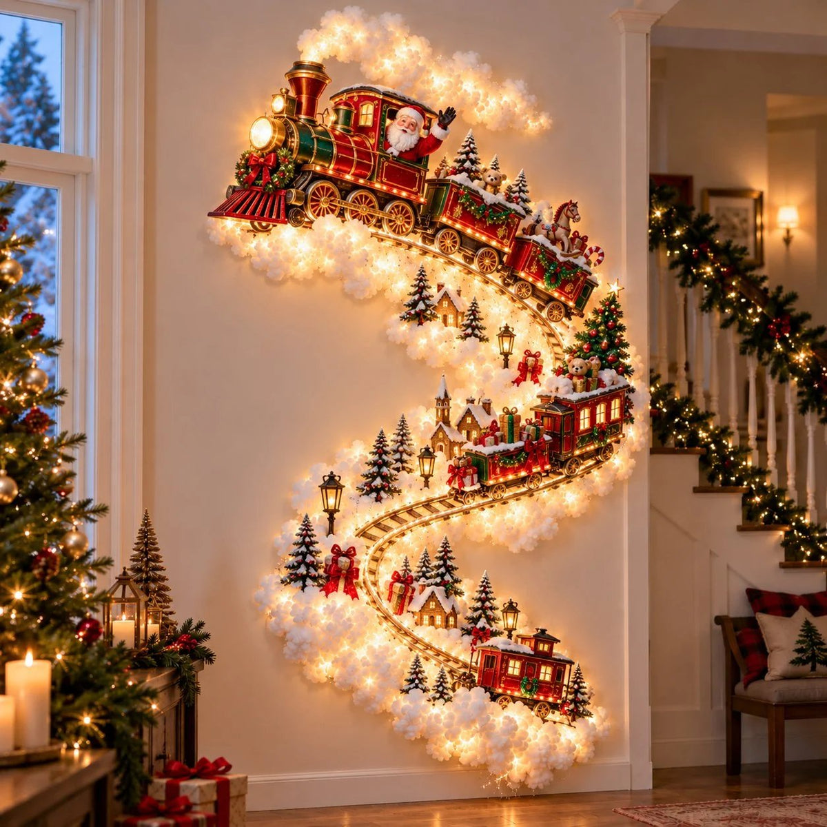 (🎁Last Day 49% OFF)🎄✨Christmas Magic Trail Wall Light - A Little Christmas Magic, Right on Your Wall