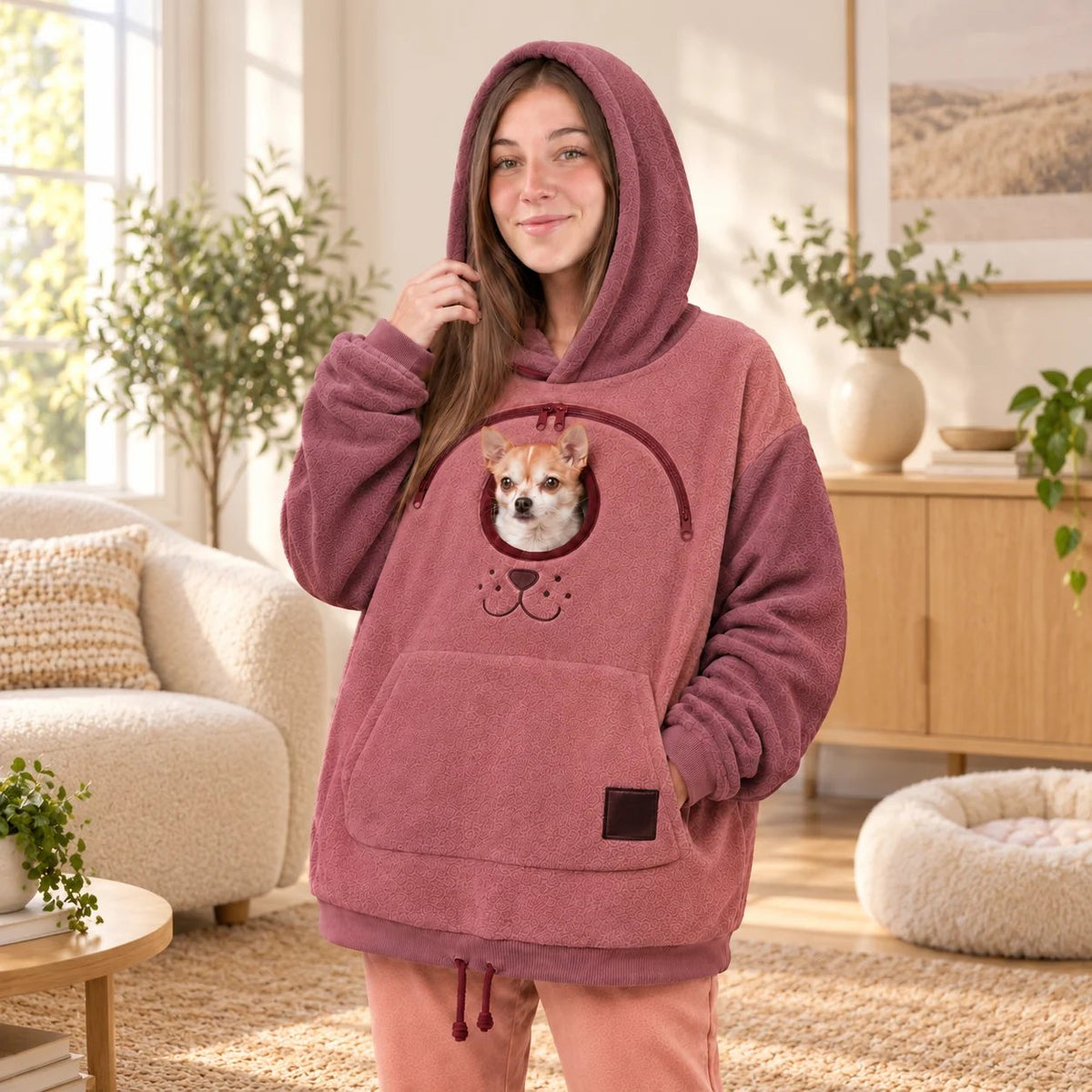 ❤️ 50% OFF Fleece Pet Cuddle Pouch – Their New Favorite Cozy Spot 🐾