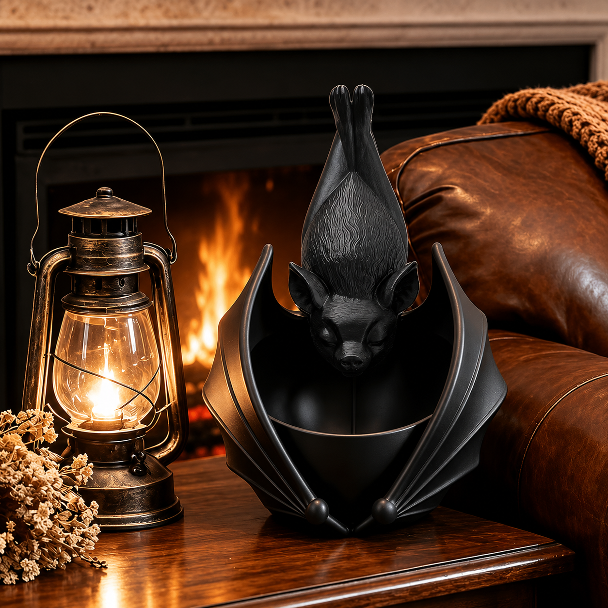 🦇 Upside‑Down Hanging Bat Planter