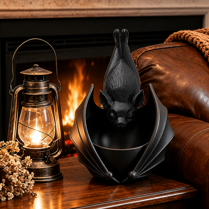 🦇 Upside‑Down Hanging Bat Planter