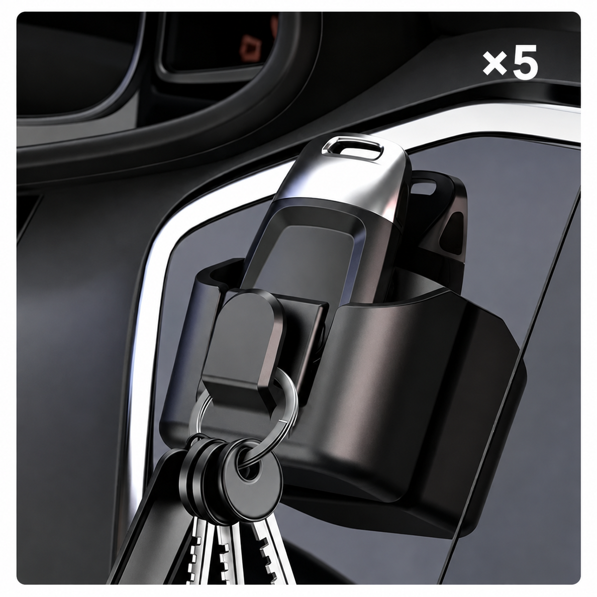 💯 Car Key Fob Holder with Hook