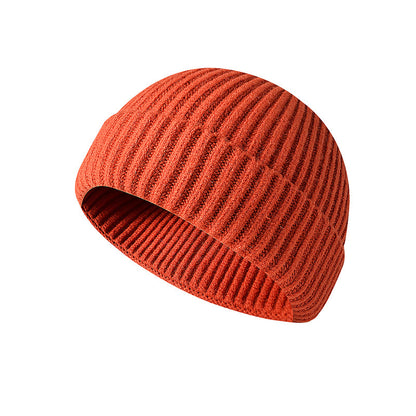 🧶 Minimalist Ribbed Knit Short Fisherman Beanie for Everyday Streetwear ☕