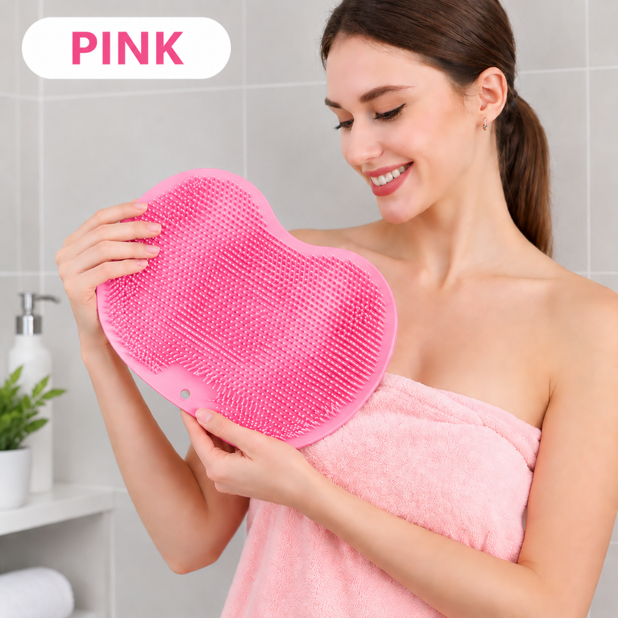 🔥 50% OFF Hands-Free Foot Scrubber Mat 🦶 Clean & Massage While You Shower