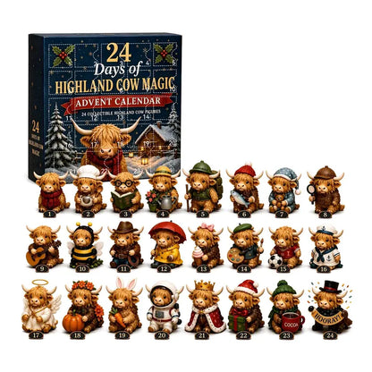 24-Day Highland Cow Advent Calendar