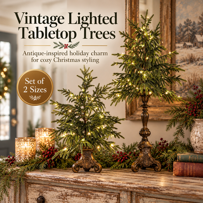 Vintage Tabletop Christmas Trees