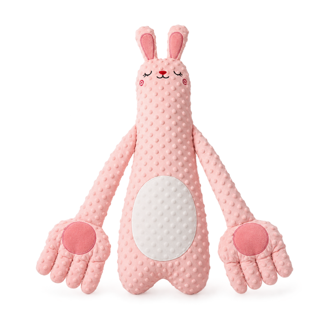 💗 Long-Arm Patting Plush Companion – 3 Gentle Modes & Remote Control