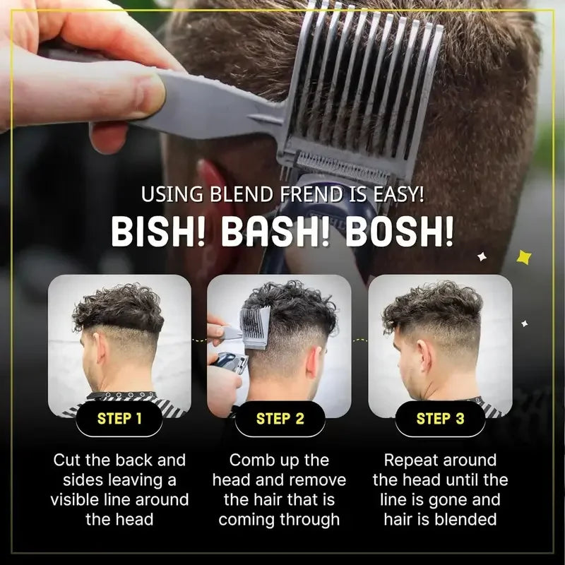 🔥 FINAL 50% OFF ✂️ 4-Piece Hair Cutting Guide Kit for Easier, More Controlled Trims