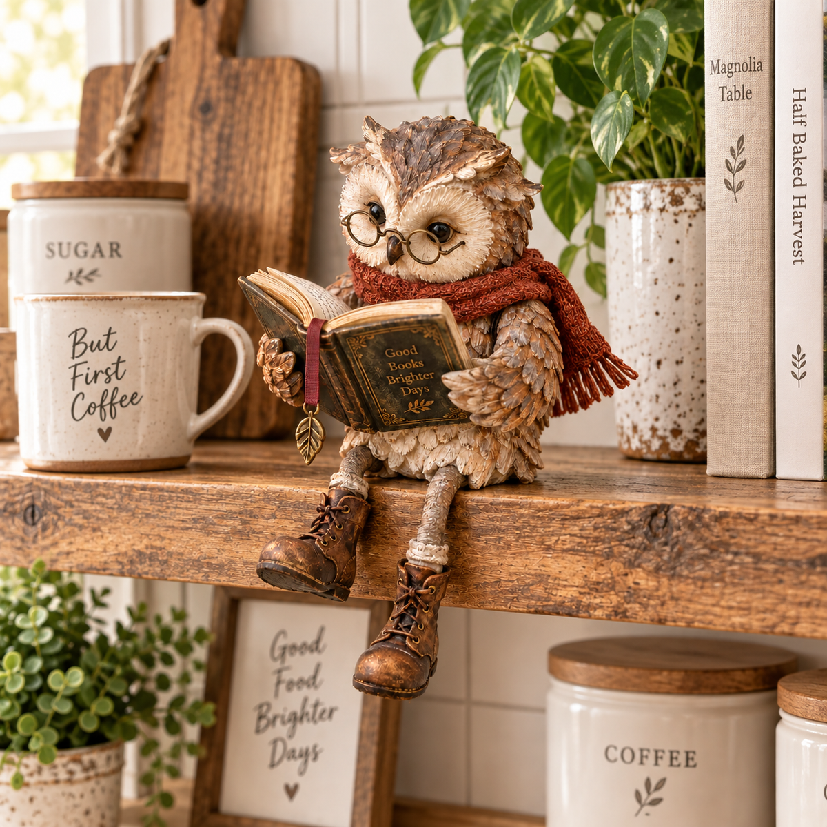 🔥Last Day 50% OFF - 🦉Reading Owl Figurine