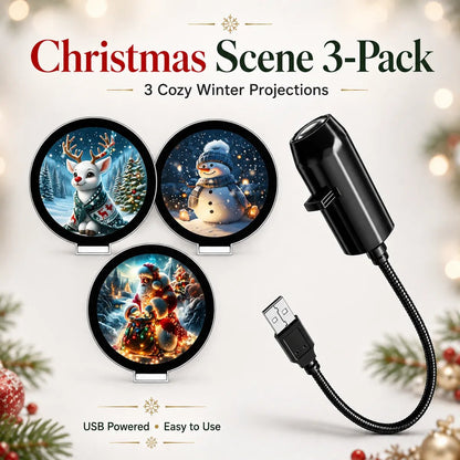 🎄👻 ✨Plug & Play HD Holiday Projector for Christmas & Halloween Decor