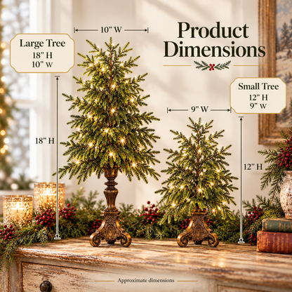 Vintage Tabletop Christmas Trees