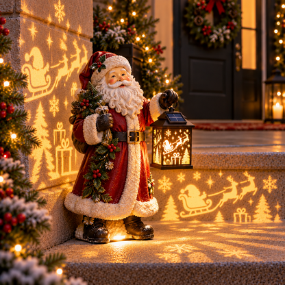🎄 Solar Christmas Step Light ✨ 5 Festive Characters for Porch & Entryway