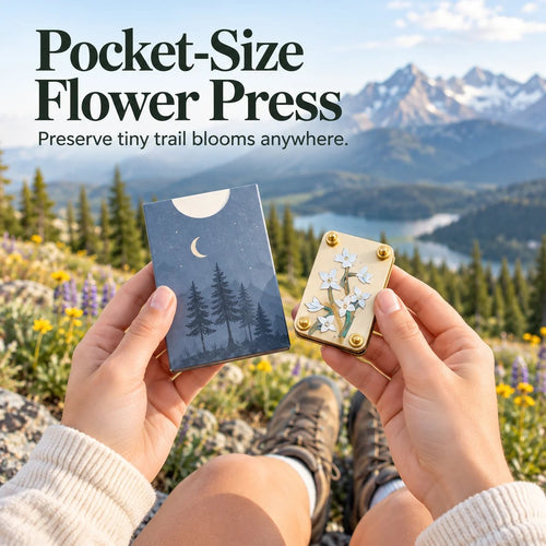 🌸 Mini Portable Flower Press | Pocket-Sized Botanical Press for Small Blooms, Petals & Keepsake Crafts 🌿