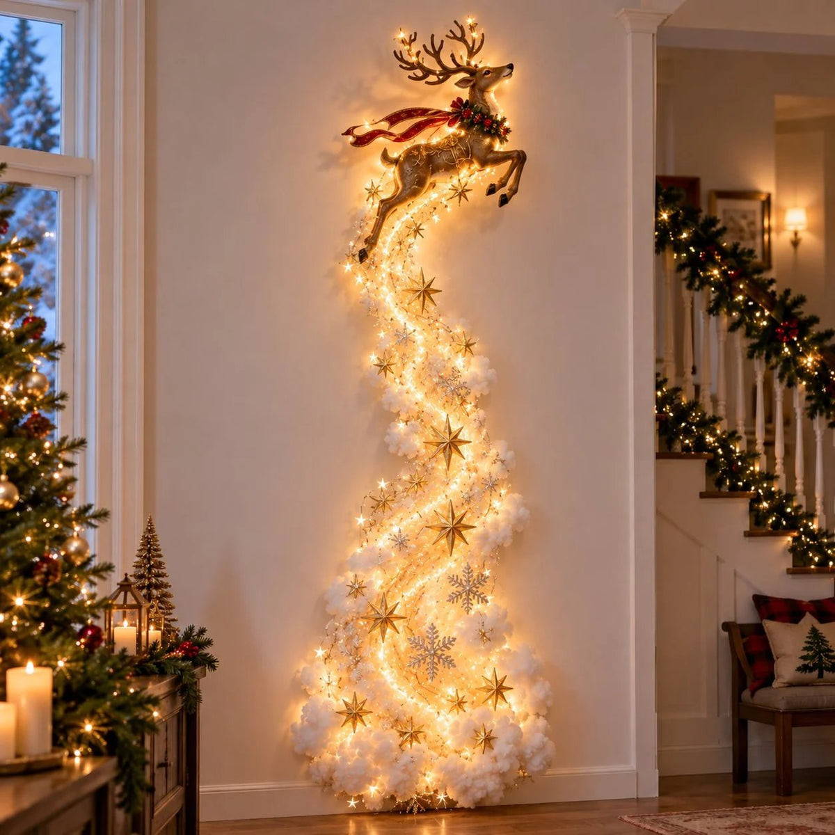 (🎁Last Day 49% OFF)🎄✨Christmas Magic Trail Wall Light - A Little Christmas Magic, Right on Your Wall