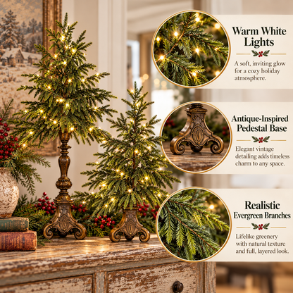 Vintage Tabletop Christmas Trees