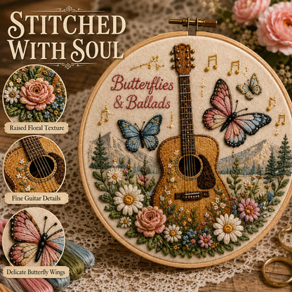 🧵 Southern Country Embroidery Kit Collection | Beginner-Friendly Wooden Hoop Art DIY Keepsake 🌼