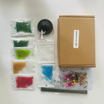 🎄✨ 50% OFF DIY Beaded Christmas Tree Kit 🎁 Create Your Own Holiday Sparkle