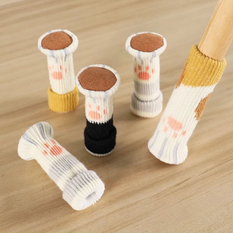 🐾 Thickened Cat Paw Chair Leg Covers — Silent & Wear-Resistant