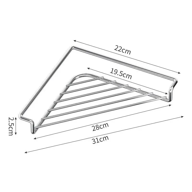 ✨ 50% OFF — Triangular Sink Draining Rack That Turns Corners Into Storage