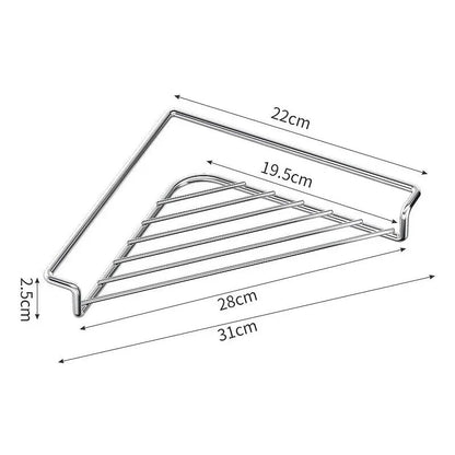 ✨ 50% OFF — Triangular Sink Draining Rack That Turns Corners Into Storage