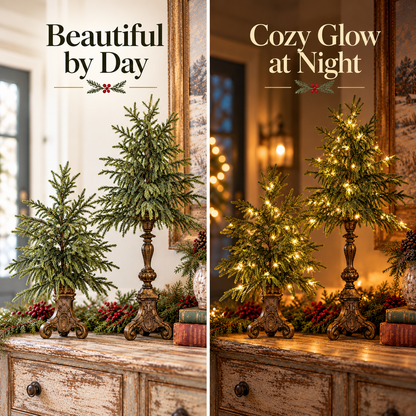 Vintage Tabletop Christmas Trees