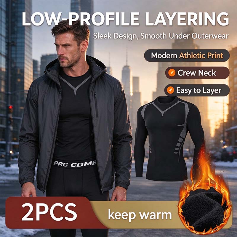 Men's Thermal Underwear Set - Long Sleeve T-Shirt & Pants 👕