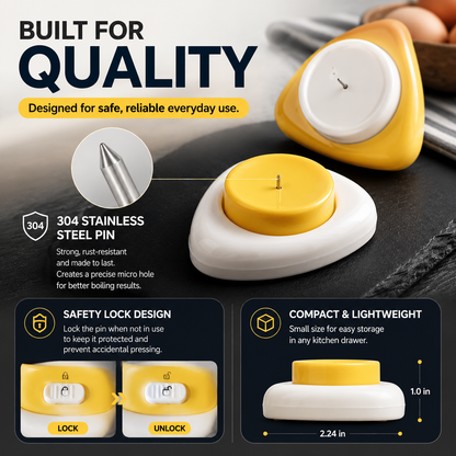 🥚 50% OFF Egg Piercer Tool ✨ Easy-Peel Boiled Egg Shell Pricker