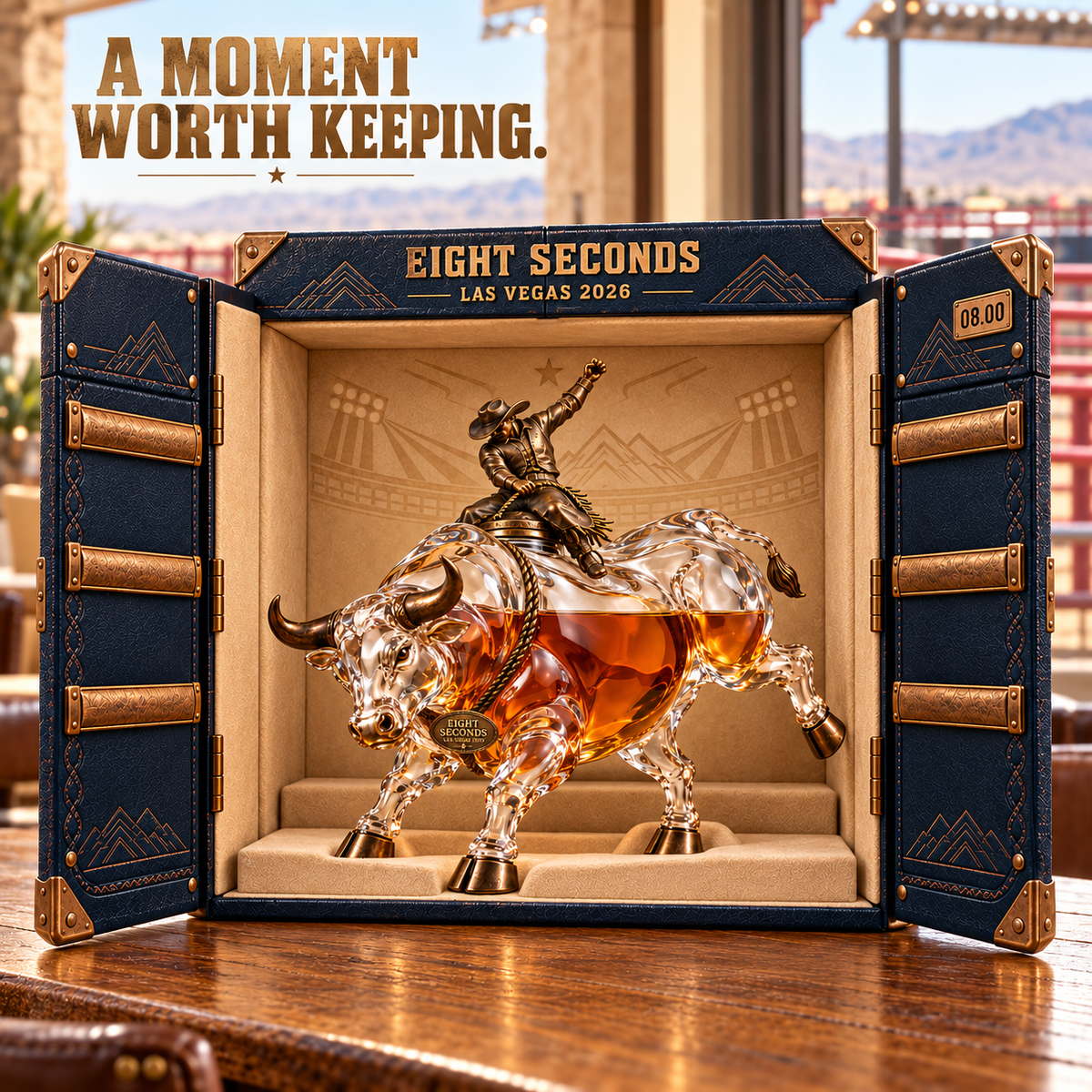 🎁 Western Rodeo Bull Rider Decanter – Gift for Rodeo Fans 🤠