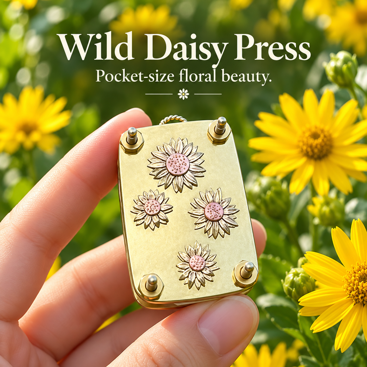 🌸 Mini Portable Botanical Flower Press Kit for Wildflowers & Craft Keepsakes 🌿