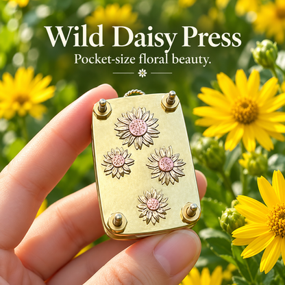 🌸 Mini Portable Botanical Flower Press Kit for Wildflowers & Craft Keepsakes 🌿