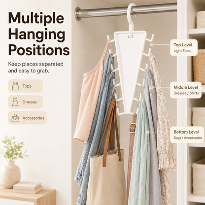 🔥LAST DAY 50%OFF Multi-Layer Closet Hanger Organizer