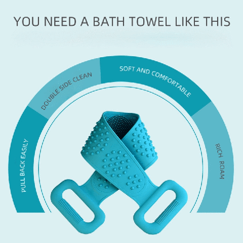 🔥💪Silicone Back Scrubber for Easy Full-Body Cleansing