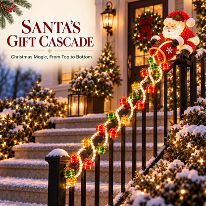 🔥🎅 Santa’s Giftfall Magic™ Cascade Railing Light