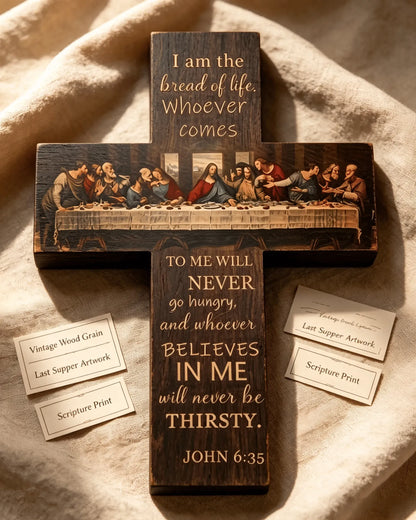 ✝️ 50% OFF The Last Supper Wooden Cross Wall Decor