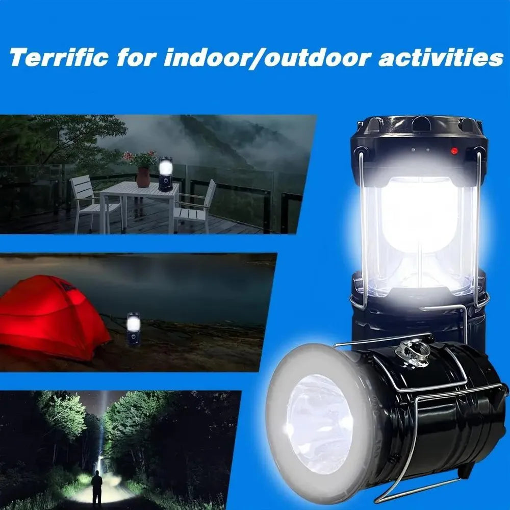 ⚡ 50% OFF Collapsible Emergency Lantern 🏕️ 360° Light + Flashlight for Home & Camping