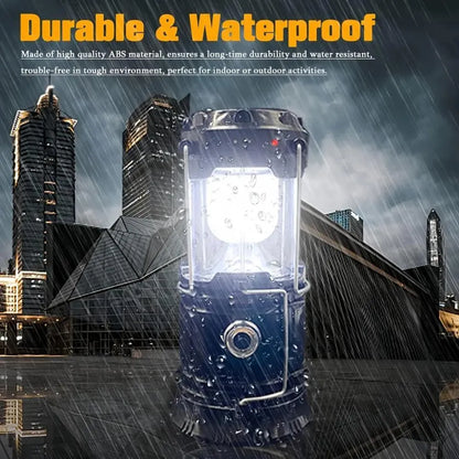 ⚡ 50% OFF Collapsible Emergency Lantern 🏕️ 360° Light + Flashlight for Home & Camping