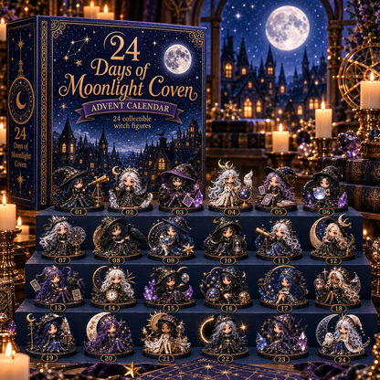 ✨ 24-Day Witch Advent Calendar – 8 Magical Editions with Collectible Miniatures