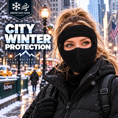 ❄️ Winter Fleece Face Mask with Detachable Clear Eye Shield Goggles 🛡️