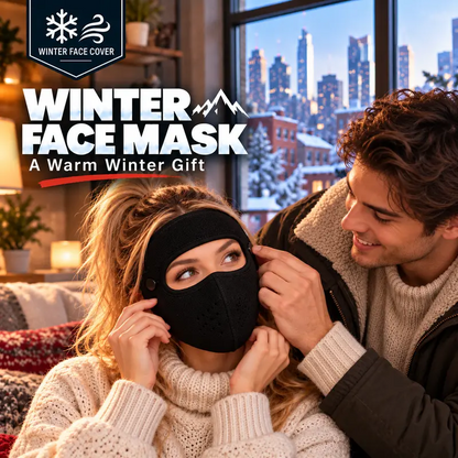 ❄️ Winter Fleece Face Mask with Detachable Clear Eye Shield Goggles 🛡️