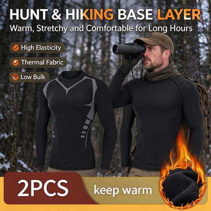 Men's Thermal Underwear Set - Long Sleeve T-Shirt & Pants 👕