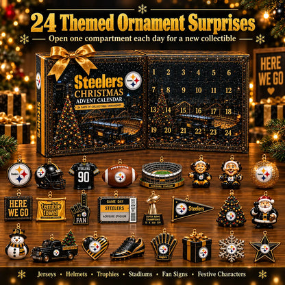 🏈 2026 Pittsburgh Football Advent Calendar – 24 Collectible Ornaments