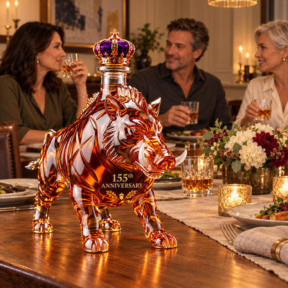 🥃🐗 Wild Boar 155th Anniversary Whiskey Decanter – 1871–2026 Commemorative Edition